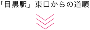 「目黒駅」東口からの道順
