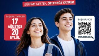 DENİZLİ BÜYÜKŞEHİR BELEDİYESİ, EĞİTİMDE FIRSAT EŞİTLİĞİNİ GÜÇLENDİRMEK VE ÖĞRENCİLERİN OKULA BAŞLANGIÇ HEYECANINA ORTAK OLMAK AMACIYLA, 9. SINIFA BAŞLAYACAK ÖĞRENCİLERE YÖNELİK EŞOFMAN TAKIMI VE TİŞÖRT DESTEĞİ VERİYOR. BAŞVURULAR 17 AĞUSTOS-20 EYLÜL 2026 TARİHLERİ ARASINDA ONLİNE OLARAK GERÇEKLEŞTİRİLECEK.