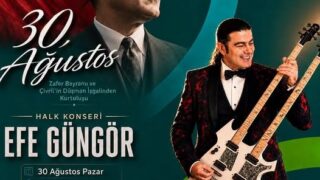 SPOT: ÇİVRİL’DE ZAFER BAYRAMI VE İLÇENİN DÜŞMAN İŞGALİNDEN KURTULUŞUNUN YIL DÖNÜMÜ DOLAYISIYLA 30 AĞUSTOS PAZAR GÜNÜ CUMHURİYET MEYDANI’NDA KUTLAMA PROGRAMI DÜZENLENECEK. PROGRAMDA EFE GÜNGÖR KONSER VERECEK.