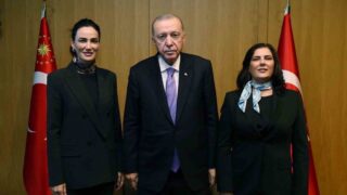AYDIN BÜYÜKŞEHİR BELEDİYE BAŞKANI ÖZLEM ÇERÇİOĞLU CUMHURBAŞKANI RECEP TAYYİP ERDOĞAN'I ZİYARET ETTİ.