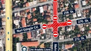 AYDIN’IN ÇİNE İLÇESİNDE DEVAM EDEN ÜSTYAPI ÇALIŞMALARI NEDENİYLE BİR YOLUN BÖLÜMÜ GEÇİCİ OLARAK ARAÇ TRAFİĞİNE KAPATILACAK. ÇALIŞMALAR SÜRESİNCE ULAŞIM KONTROLLÜ OLARAK SAĞLANACAK.