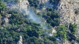 MUĞLA’DA MAKİLİK ALANDA ÇIKAN YANGIN KONTROL ALTINA ALINDI