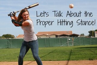 girls softball hitting stance