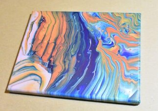 Interior House Paint Tree Ring Pour - Acrylic Pouring - Homebody Hall