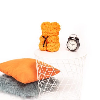Rose Bear - orange, 40 cm
