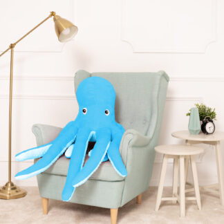 Krake EVA - blau, 80 cm