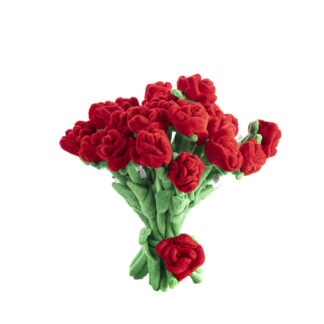 Plush Rose Bouquet - 7 Pieces - 40 CM