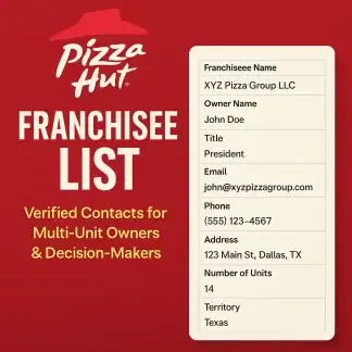 Pizza Hut Franchise Owners Email Contact List