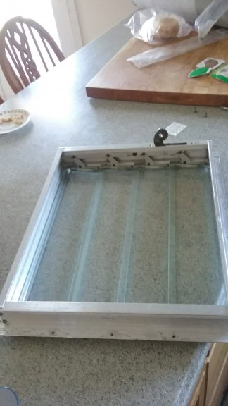 the cleaned window, it was like new!