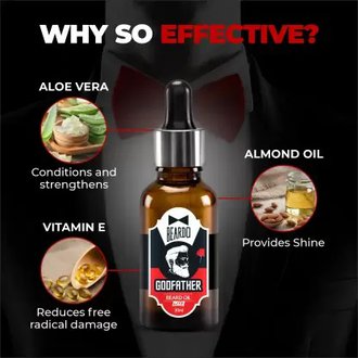 BEARDO Godfather Beard Wash, 100ml and Godfather Lite Beard Oil, 30ml Gift Set Combo (Pack of 2)  (2 Items in the set) - Image 3
