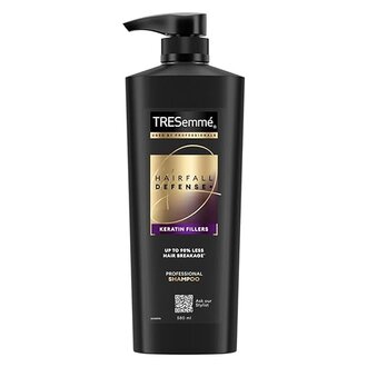 Tresemme Hair Fall Defence, Shampoo, 580ml, for Strong Hair, with Keratin Protein, Prevents Hairfall due to Breakage, Nourishes Dry Hair & Frizz, for Men & Women