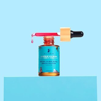 Pilgrim 25% AHA + 2% BHA + 5% PHA Peeling Solution for Face | 10-Minute Facial | Chemical peel for face for glowing skin | Exfoliating serum| Men & Women | At-home facial | 30ml - Image 2