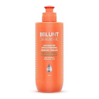 BBlunt Advanced Smoothening Serum Cream with Keratin & Hyaluronic Acid - 200 ml | Makes Hair Frizz-Free & Straighter | Deeply Nourishes | Adds Spectacular Shine | For Men & Women - Image 4