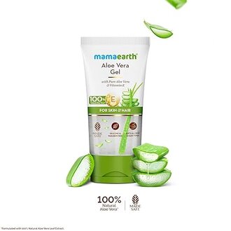 Mamaearth Aloe Vera Gel with 100% Pure & Natural Aloe Vera & Vitamin E for Skin & Hair | Hydrates, Moisturizes skin | Soothes Irritated Skin | Keeps Scalp Healthy | Multipurpose Non-Sticky Gel | For Men & Women | 150 ml - Image 2