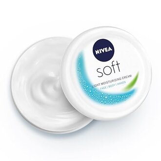 NIVEA Soft Light Moisturizer 500ml | For Face, Hand & Body, Instant Hydration | Non-Greasy Cream | With Vitamin E & Jojoba Oil | All Skin Types - Image 2