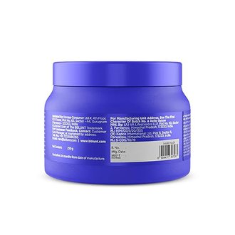 BBLUNT Intense Moisture Hair Mask with Jojoba Oil & Vitamin E for Nourished & Shiny Hair - 250 g - Image 5