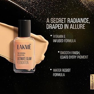 LAKMÉ FOREVER MATTE Foundation, Dewy Finish, Lightweight, Waterproof, With Vitamin E For Nourishing Skin & Oil Control,Natural Marble, 27Ml - Image 5
