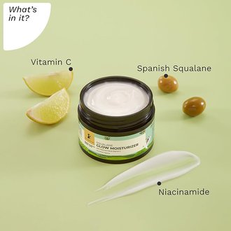 Pilgrim Squalane (Plant) Glow Moisturizer Cream For Face With Niacinamide & Vitamin C|Moisturizer For Dry Skin Hydration|Face Moisturizer Cream With Vitamin C For Glowing Skin|Non-Greasy|50 Gm - Image 2