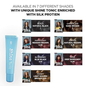 Bblunt Salon Secret High Shine Crème Hair Colour, 100g - Natural Black 1 (Pack Of 1) With Shine Tonic, 8ml - Image 2