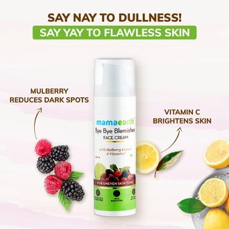 Mamaearth Bye Bye Blemishes* Face Cream, For Pigmentation & Blemish Removal, With Mulberry Extract & Vitamin C - 30ml - Image 6