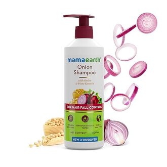 Mamaearth Onion Shampoo for Anti Hair Fall & Hair Growth with Onion Oil & Plant Keratin 400ml - Image 4