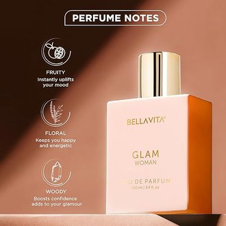 Bella Vita Luxury GLAM Woman Eau De Parfum with African Orange, Jasmine & Patchouli|Premium, Long Lasting Floral & Woody Fragrance EDP for Women, 100ML - Image 4