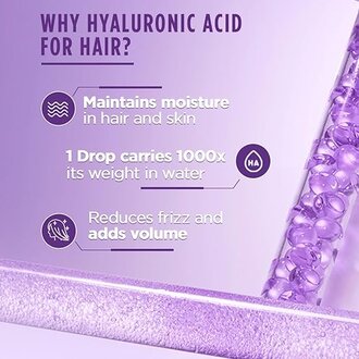 L'Oreal Paris Filling Night Cream, Leave In Hair Cream with Hyaluronic Acid, For Dry & Dehydrated Hair, Adds Shine & bounce, Hyaluron Moisture 72H Hydra, 180ml - Image 6