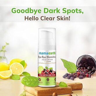 Mamaearth Bye Bye Blemishes* Face Cream, For Pigmentation & Blemish Removal, With Mulberry Extract & Vitamin C - 30ml - Image 2