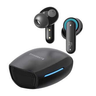 rossBeats Fury Max Gaming TWS in-Ear Buds |100hr Playtime Bluetooth Earphones | RGB Lights | BT v5.4 | 30ms Low Latency | 360° Spatial Audio | 3D Sound Stage | 6 mics AI ENC | Dual EQ Modes(Black)