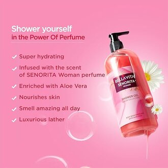Bella Vita Luxury Senorita Woman Body Wash Refreshing Shower Gel for Deep Cleansing, Hydrating, Moisturising, Softer & Smoother Skin with Aloe Vera 500 Ml - Image 6