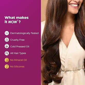 WOW Skin Science Onion & Collagen Anti-Hairfall Hair Oil|Nourishes Scalp & Stimulates Roots|Reduces Hairfall & Breakage|Repairs Damaged Hair|Boosts Hair Thickness|200ml - Image 3