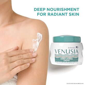 VENUSIA Dr Reddy'S I Moisturizing Cream Iibody & Face Cream For Dry To Very Dry Skin Iwith Aloe Vera, Vitamin E And Squalene I Upto 24 Hrs Hydration I Non Comedogenic, Non Greasy I 100G - Image 5
