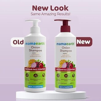 Mamaearth Onion Shampoo for Anti Hair Fall & Hair Growth with Onion Oil & Plant Keratin 400ml - Image 2