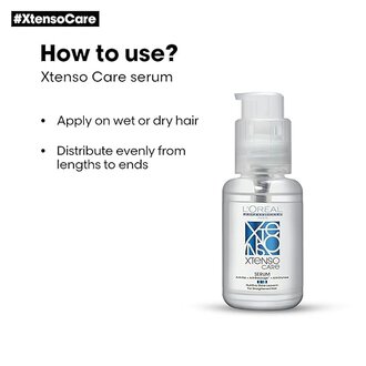 L'OREAL PROFESSIONNEL PARIS Xtenso Care Serum For Straightened Hair, 50 Ml| Anti-Frizz Serum | Hair Shine Serum|Serum With Pro Keratin & Incell Technology - Image 2