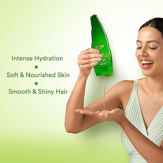 WOW Skin Science Aloe Vera Multipurpose Beauty Gel for Skin and Hair, 250 ml - Image 2