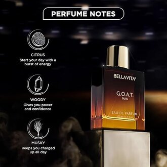 Bella Vita Luxury G.O.A.T Man Eau De Parfum Perfume with Bergamot, Patchouli & Vetiver|Premium, Long Lasting Spicy & Woody Fragrance for Men, 100 ML - Image 3