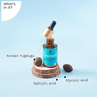 Pilgrim Korean Salicylic Acid 1% + Glycolic Acid 3% Anti Acne Serum for oily & acne prone skin | All Skin Types | Korean Skin Care | For Men & Women | Vegan & Cruelty-free| 30ml - Image 3