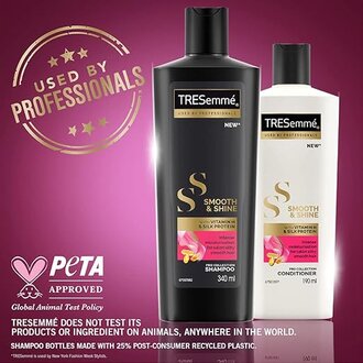 TRESemme Smooth & Shine, Fresh Conditioner, 335 Millilitre, For Silky Smooth Hair, With Biotin & Silk Protein, Deeply Moisturizes Dry & Frizzy Hair, For Men & Women - Image 5