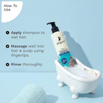 Pilgrim Mild Sulphate Free Shampoo (Argan Oil) For Dry Frizzy Hair, Men and Women, No Sulphate No Paraben, Korean Beauty Secrets (Shampoo), 200ml - Image 3