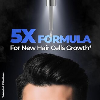 Beardo Hair Growth Serum, 60 ml | Biotin for Hair Growth | Redensyl for Stem Cell Activation | Caffeine product for DHT blocking | non-Sticky | non-oily | non-greasy | Advanced Hair Growth Vitalizer | Hair Growth Oil - Image 6