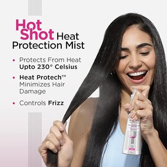 BBLUNT Hot Shot - Heat Protection Hair Mist - 150ml | No Sulphate, No Paraben, No SLS with Grapeseed Oil & Provitamin B5 | Designed for Indian Hair | For Men & Women - Image 2