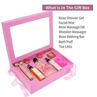 BodyHerbals Rose Essentials Bath & Body Gift Set for Women & Men Gift Hamper Ideal Gift Box for All Occassions Diwali Set of 7 Pcs Gift for Birthdays, Diwali, & Special Celebrations - Image 5