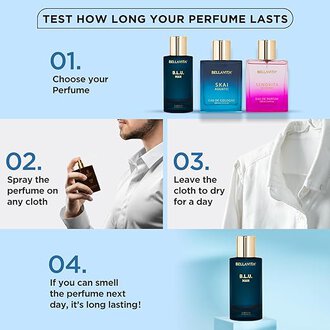 Bella Vita Luxury B.L.U Men Eau De Parfum Liquid Perfume With Lemon, Apple, Musk|Fresh, Refreshing, Energising Long Lasting Edp Fragrance Scent 100Ml - Image 5