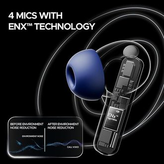 boAt Newly Launched Airdopes 121 Pro Plus TWS in Earbuds with 100 hrs Playtime, 4 Mics with ENx™, 50ms low-latency BEAST™ Mode, ASAP™ Charge, IWP™ Tech, BT v5.3 & IPX5(Blue) - Image 5