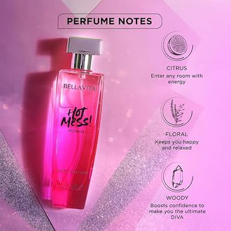 Bella Vita Luxury Hot Mess Woman Eau De Parfum Perfume with Mandarin, Passionfruit, Musk|Premium, Long Lasting Fruity & Musky Fragrance for Women 100ML - Image 2