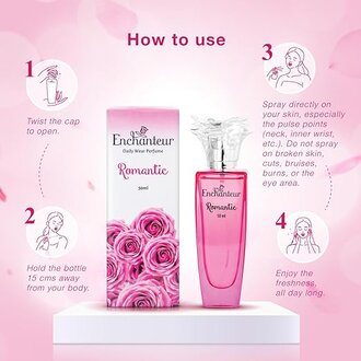 Enchanteur Romantic Liquid Jasmine Perfume For Women, 50Ml - Image 2