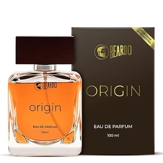 Beardo ORIGIN Perfume For Men, 100 ml | EAU DE PARFUM Men Aqua and Musky Notes | Strong Long Lasting Mens Perfume for Date night fragrance | Body Spray for Men | Ideal gift for men
