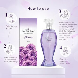 Enchanteur Alluring Rose Perfume Liquid For Women, 100Ml - Image 5