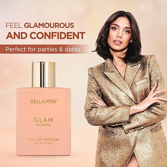 Bella Vita Luxury GLAM Woman Eau De Parfum with African Orange, Jasmine & Patchouli|Premium, Long Lasting Floral & Woody Fragrance EDP for Women, 100ML - Image 2