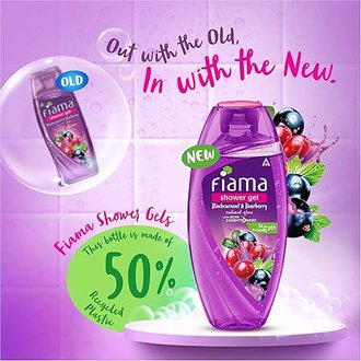 Fiama Body Wash Shower Gel Blackcurrant & Bearberry, 250ml, Body Wash for Women & Men with Skin Conditioners for Radiant Glow, Suitable for All Skin Types - Image 3